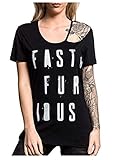  Affliction Fast & Furious Damen T-Shirt Letty, XL