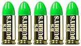 B's Dry Fire Snap Caps - A.K.A. B's Dummy's - Dummy 9mm Luger Training Caps (5 Pack) (Neon Green Brass)