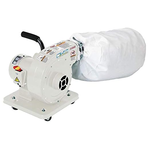 Grizzly Industrial G1163P - 1 HP Light Duty Dust Collector - Polar Bear Series