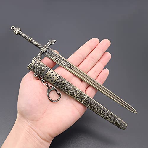 Elden Ring Weapon Replica Greatsword Colossal Sword Spear Kanata Knife Action Figures Toys Collection Gift Party Supplies Desk Decoration Backpack Pendant Gift (Vagabond Banished Knight's Greatsword) #TOP3