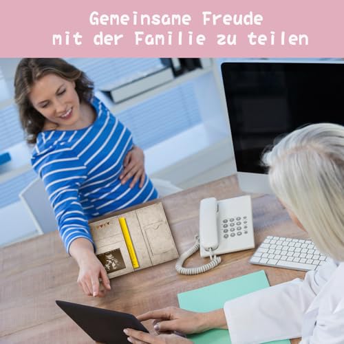 Mutterpasshülle aus Filz für Deutschen Mutterpass, Mutterpass-Schutzhülle zur Aufbewahrung von Impfpass usw,Süßes Geschenk für Schwangerinen und Zukunftige Mütter Sonne