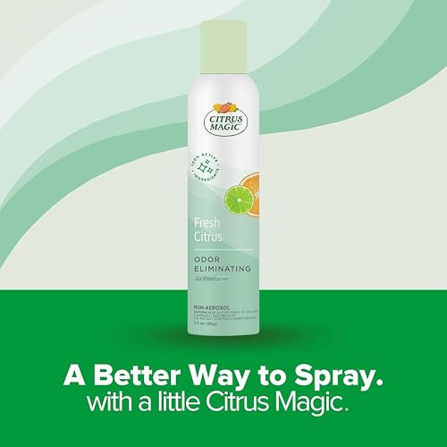 Image of Citrus Magic Freshener Odor Eliminating Air Freshener Spray, 3 Ounce (Pack of 3), Fresh Citrus, 3 Count