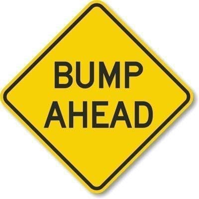 Bioprocess Metalpostera5552 Decorative Sign Bump Ahead Black On Yellow Aluminum Metal Sign Yard Fence Sign Gift Metal Sign 8X12 Inches