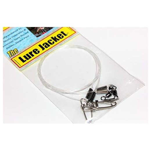 3-Pack 12" L - 100# Fluorocarbon Leaders for Pike & Musky Fishing