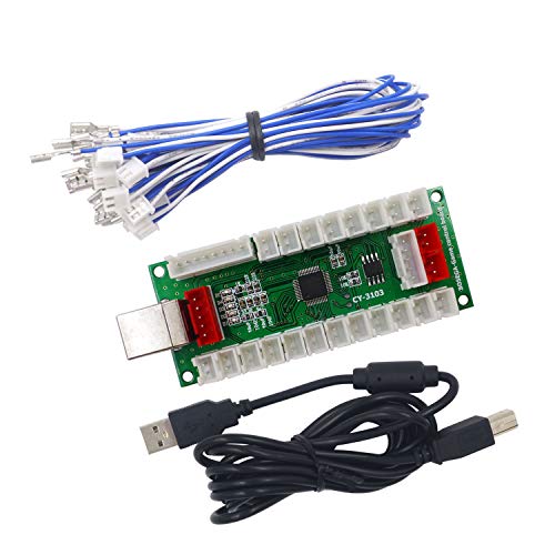 100% Zero delay arcade USB encoder with USB cable & wires which make sure the other parts work perfectly!