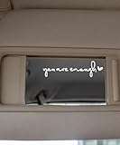 RACOONA 3 Pcs Car Rearview Mirror Decal,Car Accessories Car Stickers Car Decals,Funny Car Stickers and Decals,Stickers for Cars,You are Enough Auto Window Stickers for Rearview Window Mirrors (White)