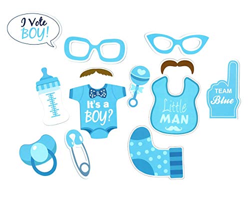 Baby Photo Booth Props Gender Reveal Party Boy Or Girl Shower Birthday Party #TOP1