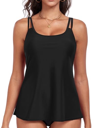 Women's Flowy Tankini Tops Only - Modest Bathing...