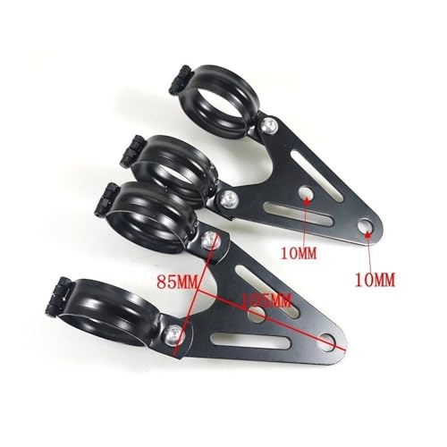 Fixe tête avant pour phare moto et support de lumière 32-60mm - 4