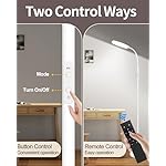 LanSuper Light Therapy Lamp, 10000 Lux UV-Free Happy Therapy Lamp, Full Spectrum Sunlight Lamp with Remote Control, Light Therapy Floor Lamp with 10 Color Temperature & 6 Brightness & Timer-White - Image 5