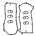 NLQR Valve Cover Gasket Set AJ126 Supercharged SC Compatible with Jaguar Compatible with Land Rover 3.0L V6 2013 2014 2015 2016 2017 2018 2019 2020 Replace AJ813020 AJ813023 C2D3526 C2D3527