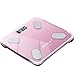 WXF Bilancia Elettronica Smart Fat Corpo Bilancia, Composizione corporea analizzatore di Digital Bathroom Scala del Peso di Dati di sincronizzazione con Apple Salute, Google Fit Fitbit App - Rosa