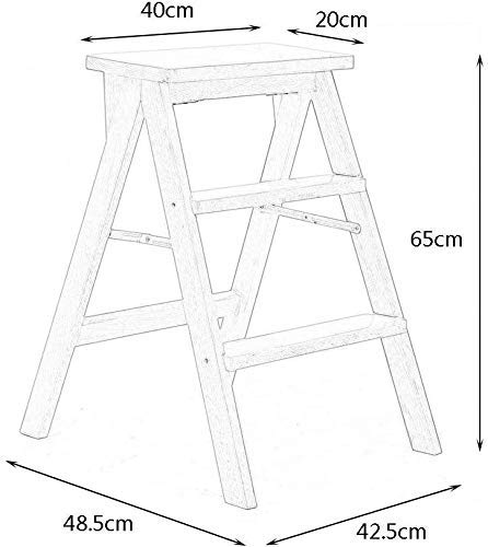 Taburete de madera para cocina que soluciona la falta de espacio 2
