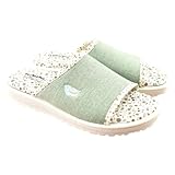 PLUMAFLEX - Zapatillas de Estar en casa con Plantilla de Espuma de Alta recuperación 240464 Sintético Mujer Color: Verde Talla: 38