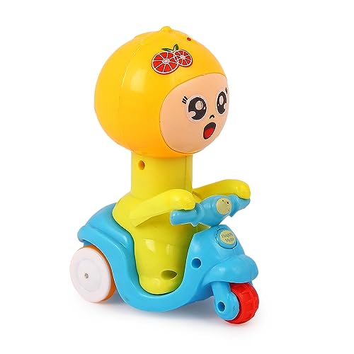 Image of Asian Portable Plastic Cocomelon Press N Go Friction Scooter for Kids Pack of 1 Orange | Baby & Toddlers Toys 6 Months - 5 Years