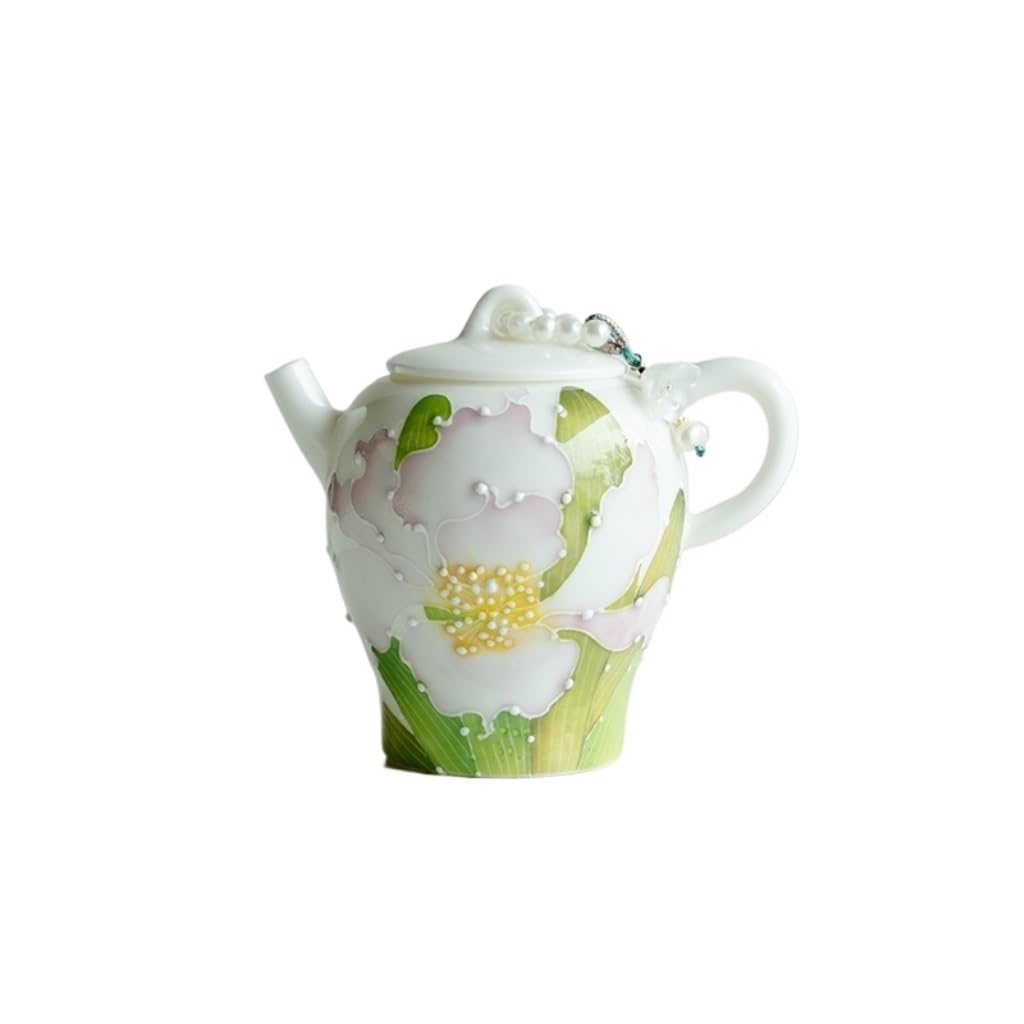 PBWERIGL Japanese ceramic tea pot, Ceramic Teapot Flower Chinese Loose Leaf Retro Coffee Pot