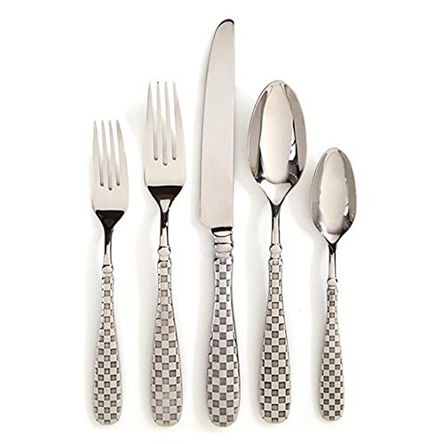 MACKENZIE-CHILDS 5-Piece Flatware Set, Check