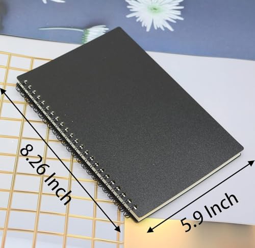 Cahier à spirale A5 avec couverture plastique pour protéger vos écrits