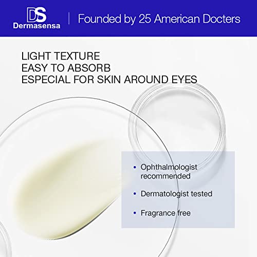 Ds Dermasensa Vitamin K Super Eye Serum | Cream For Under Eye Wrinkles | Under Eye Cream With Peptides And Vitamin K To Improve Firmness And Decrease Inflammation | Dermatologist Tested | Ophthalmologist Approved | 0.5 Fl Oz. #TOP5