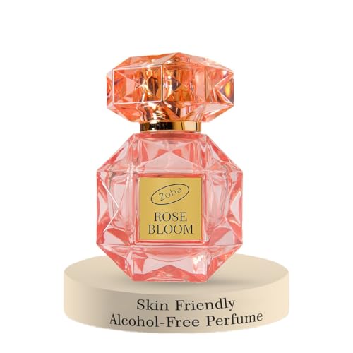 Zoha Rose Bloom | Rose Perfume for Women & Men | Alcohol-free Clean Perfume | Travel Size Long Lasting Fragrance Oil | 30ml Spray