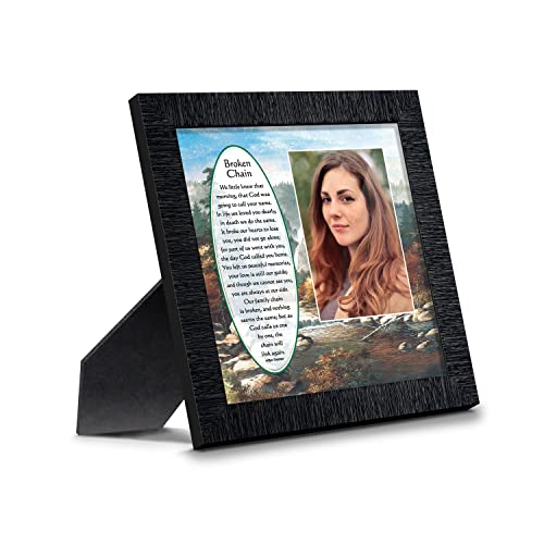 Sympathy Gift In Memory Of Loved One, Memorial Picture Frames For Loss Of Loved One, Memorial Grieving Gifts, Condolence Card, Bereavement Gifts For Loss Of Mother, Father, Broken Chain Frame, 6791Ch #TOP16