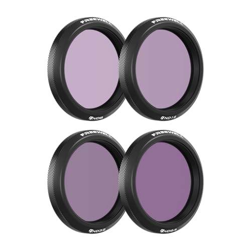 Image of Freewell ND8, ND16, ND32, ND64 Standard Day Filter Set | for Osmo Action 5 Pro /Action 4 /Action 3 /Xtra Edge Pro - essential for daylight filming