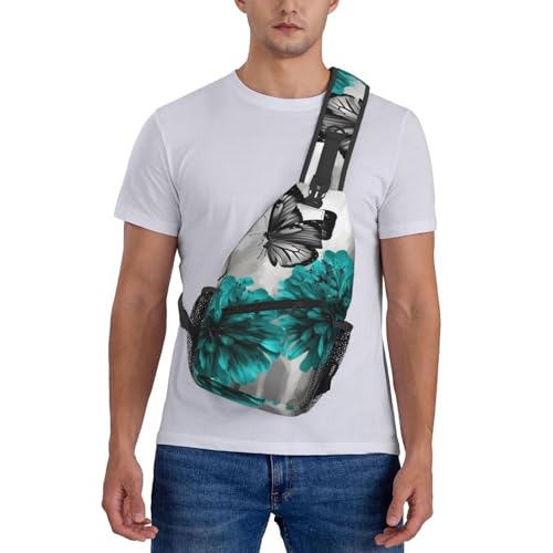 Mochila bandolera cruzada para hombre color negro miniatura 7