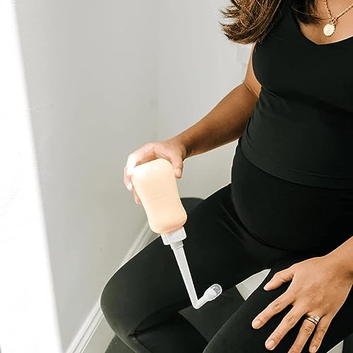 Sunflower Motherhood Peri Bottle, Women Postpartum Care, Portable Travel Bidet, Perineal Recovery & Cleansing After Birth - 300ml with Waterproof Bag - Thumbnail 6