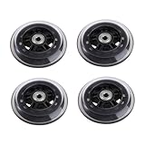 Milisten 4 Piezas Rueda transparente e-scooter piezas de scooter de alta elasticidad scooters electricos bicicleta scooter electrico ruedas para trolley scooter suministros PU