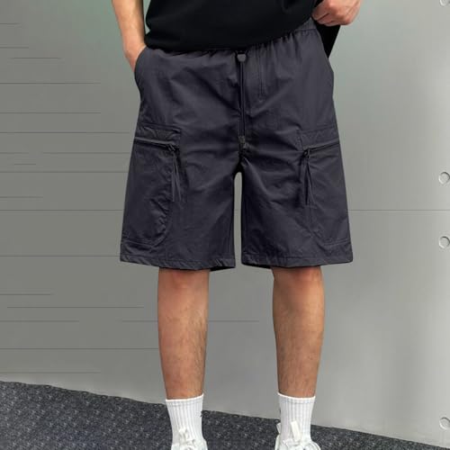 Image of Men's Hiking Cargo Shorts Quick Dry Casual Stretch Golf Work Shorts Outdoor Summer Summer Knee Length Pants