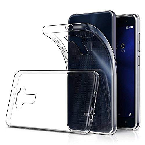 Helix Asus Zenfone 3 Max ZC553KL, Solid Shock Proof Crystal Clear Boom TPU Hybrid Slimfit Case Edge to Edge Protective Case for Asus Zenfone 3 Max ZC553KL 5.5" - Transparent
