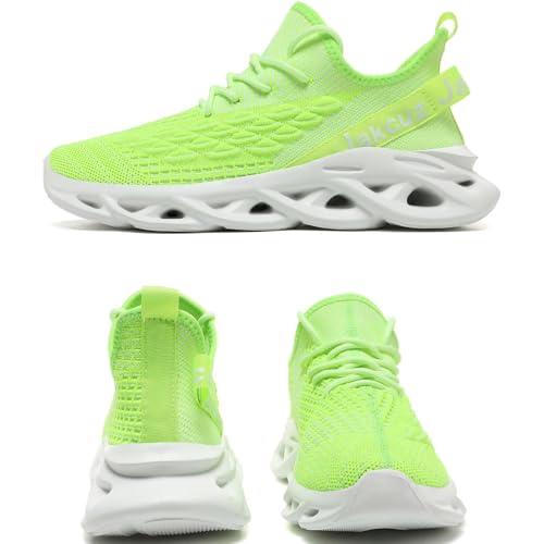 Image of Jakcuz Plus Size Men's Lightweight Walking Shoes Mesh Fish Scale Pattern Fashion Sneakers