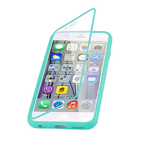 LUNIWEI For iPhone 6S Touch Screen Flip Phone Case Sets (Green)