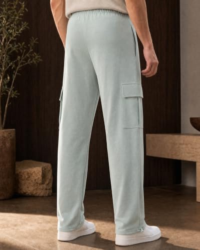Image of Nobero Joggers for Men | Oversized Fit | Elasticated Waist with Drawcord | Soft & Breathable Fabric | Loose Track Pants | Casual & Streetwear