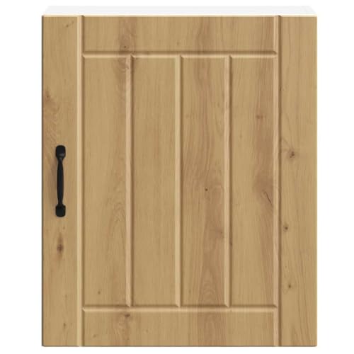 Étagère porte-épice et placard de cuisine Lucca chêne artisanal 50x31x60 cm suspendu