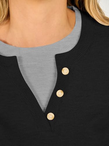 Image of ANRABESS Sweaters for Women 2026 Fall Long Sleeve Lightweight Pullover Tops