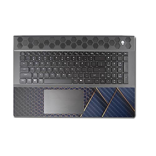 Image of MightySkins Carbon Fiber Skin Compatible with Alienware M18 R1 (2023) Full Wrap Kit - Modern Hex | Protective, Durable Textured Carbon Fiber Finish | Easy to Apply & Change Styles | Made in The USA