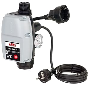 T.I.P. Elektronische Pumpensteuerung BRIO 2000 M, Plug and Play für Tauchdruck-, Tiefbrunnen-, Zisternen- und Gartenpumpen 1,5–3,5 bar, Automatisch, Trockenlaufschutz, Einfache Installation