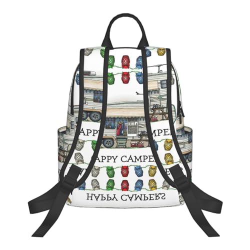 Sac à dos léger de style décontracté Happy Camper pour transporter vos passions