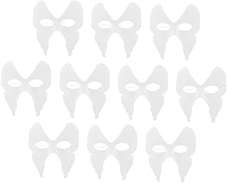 10pcs Blank Masks for Painting Crafting Unfinished Masquerade Mask for Parties Festivals School Activities Create Unique Designs