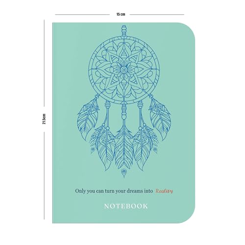 Image of KAANUKA A5 Notebook, 172 Pages, 80 GSM, Ruled, Themed Journals, Notebook For Home, Office, Personal Diary With Trackers, Best For Gifting