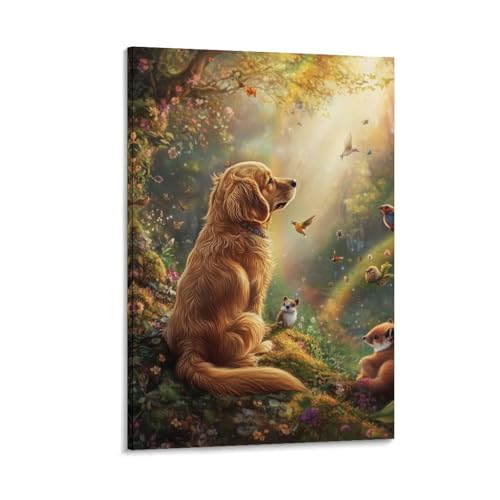 Impression sur toile Setter irlandais décoration maison 50x75