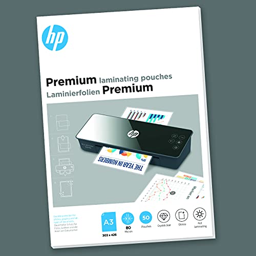 HP Premium Laminating Pouches, A3, 80 Micron, Pack of 50, transparent - Image 4