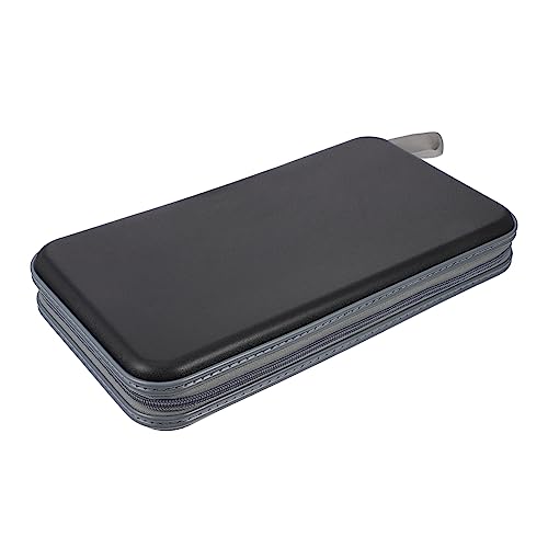 SOLUSTRE Capacity Portable CD Holder Pouch Disc Storage Bag for Travel Home Protects Against Scratches Corruption for Music Lovers