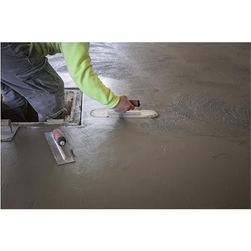 Marshalltown Poolkelle mit DuraSoft Griff, aus Carbonstahl, Kelle für Boden und Beton, Grösse der Kelle: 406x114 mm