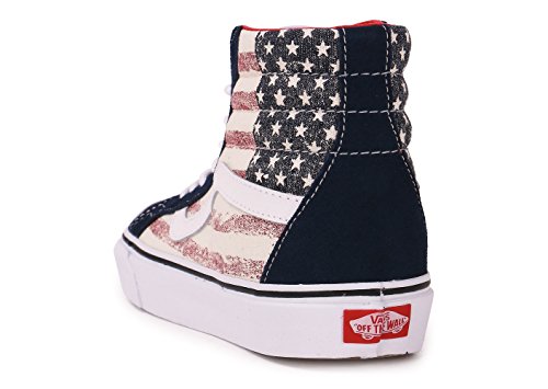 Vans VANS MENS U SK8 HI CANVAS AMERICANA DRESS BLUE SIZE 5.5
