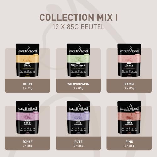 catz finefood Pure Collection Mix Katzenfutter nass, 24 x 85g Pouch – Ansicht 3