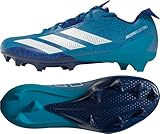 Adidas Men's Adizero Electric Football Cleats, Bright Cyan/Black/Bright Cyan, 12.5 Medium
