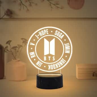Buy GIFTMEBAZAR 3D Illusion Gift for BTS Fans | BTS Army Nightlight ...