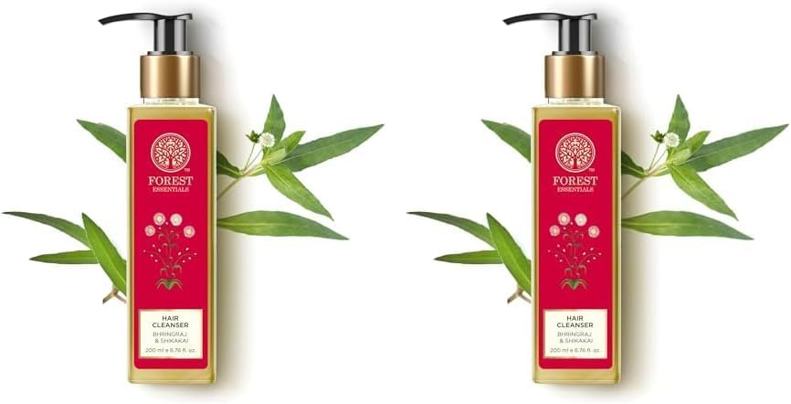 Hair Cleanser Bhringraj & Shikakai | Ayurvedic Anti-Dandruff Natural Shampoo | Reduces Hair Fall and Dandruff | Controls Hair Thinning | Sulphate & Paraben Free,200 grams (Pack of 2)